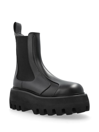 Alexander McQueen Black Leather Chelsea Boots