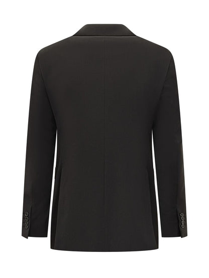Emporio Armani Black Single-Breasted Blazer Emporio Armani