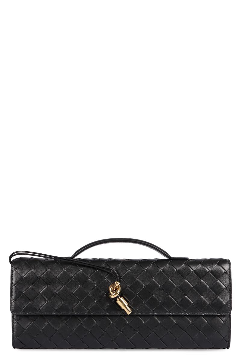 Bottega Veneta Andiamo Leather Clutch