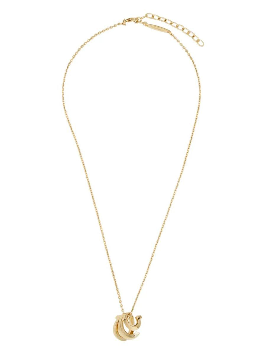 Salvatore Ferragamo Triple Gancini Necklace Accessories