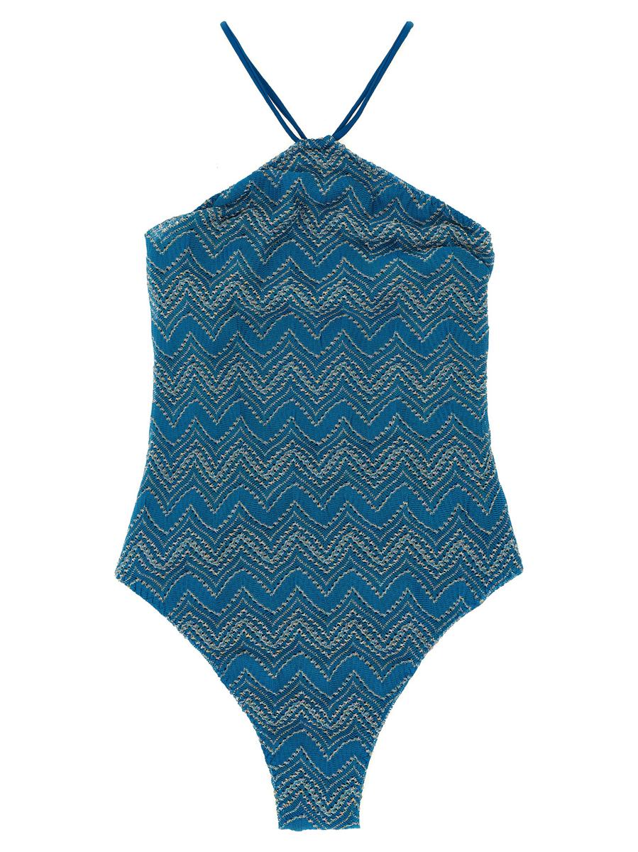 Missoni Zig Zag Lamé One-Piece Swimsuit