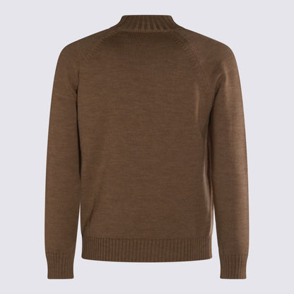 Zanone Brown Wool Knitwear