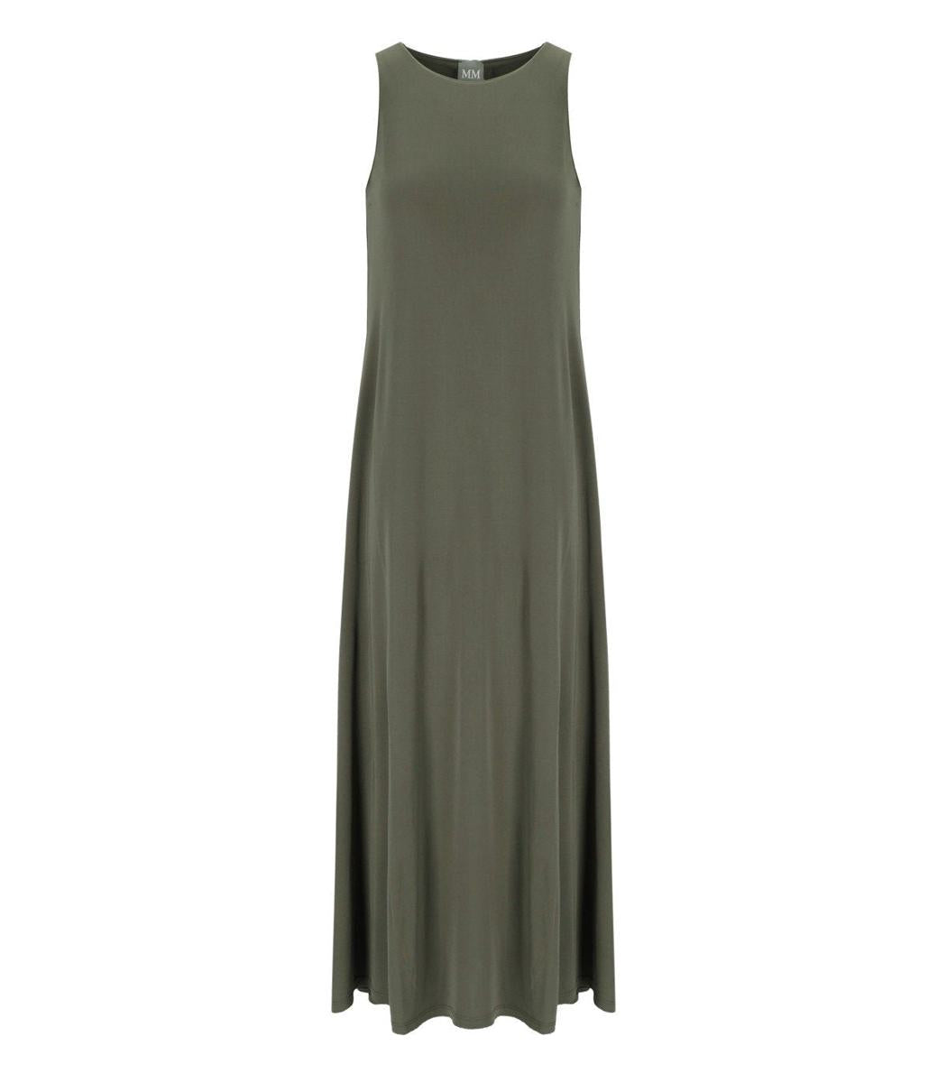 Max Mara Accento Khaki Green Long Dress