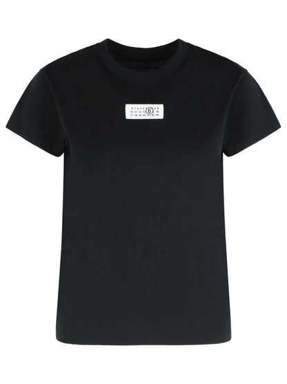 MM6 Maison Margiela Black Cotton T-Shirt