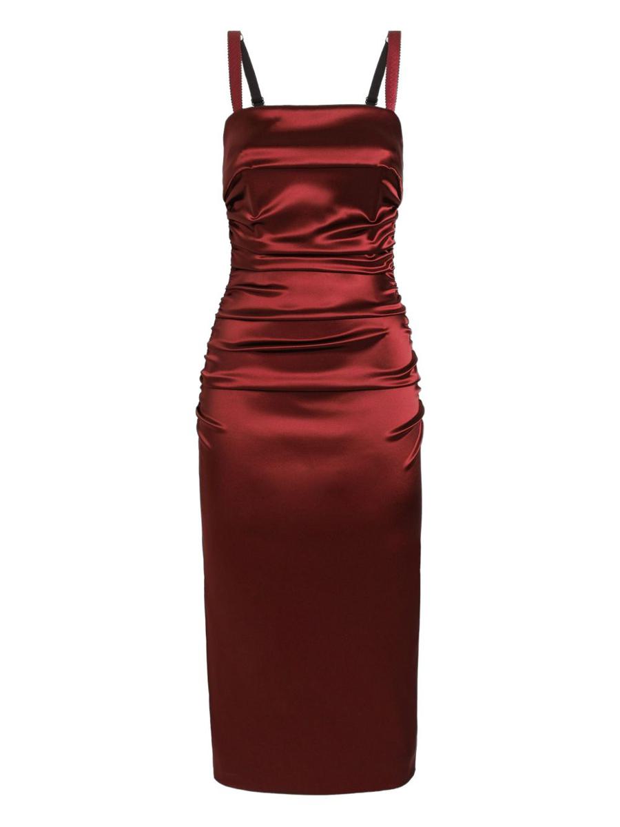 Dolce & Gabbana Satin Midi Dress