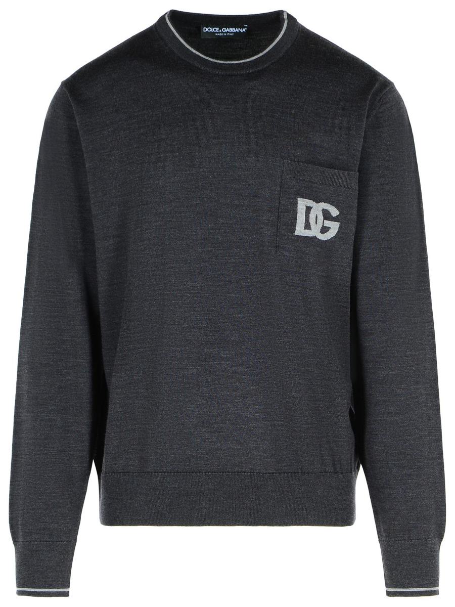 Dolce & Gabbana Grey Virgin Wool Sweater