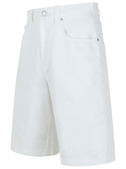 Moschino White Cotton Bermuda Shorts