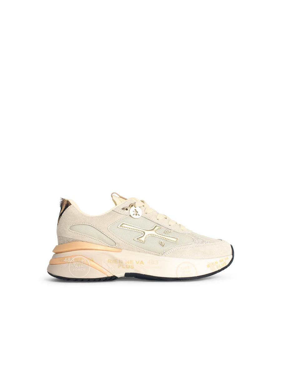 Premiata 'Moerund' Grey Suede Blend Sneakers