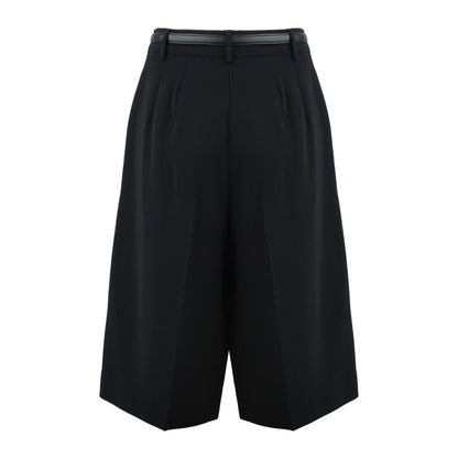 Max Mara Black Cady Bermuda Shorts