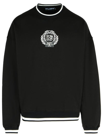 Dolce & Gabbana Black Cotton Sweatshirt