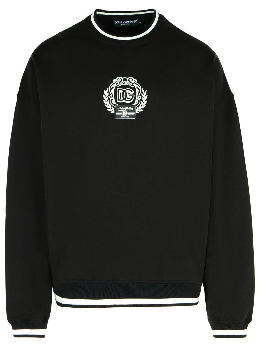 Dolce & Gabbana Black Cotton Sweatshirt