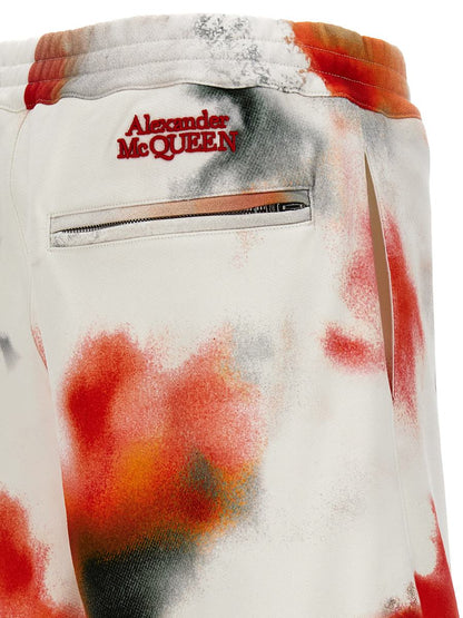 Alexander McQueen 'Obscured Flower' Bermuda Shorts