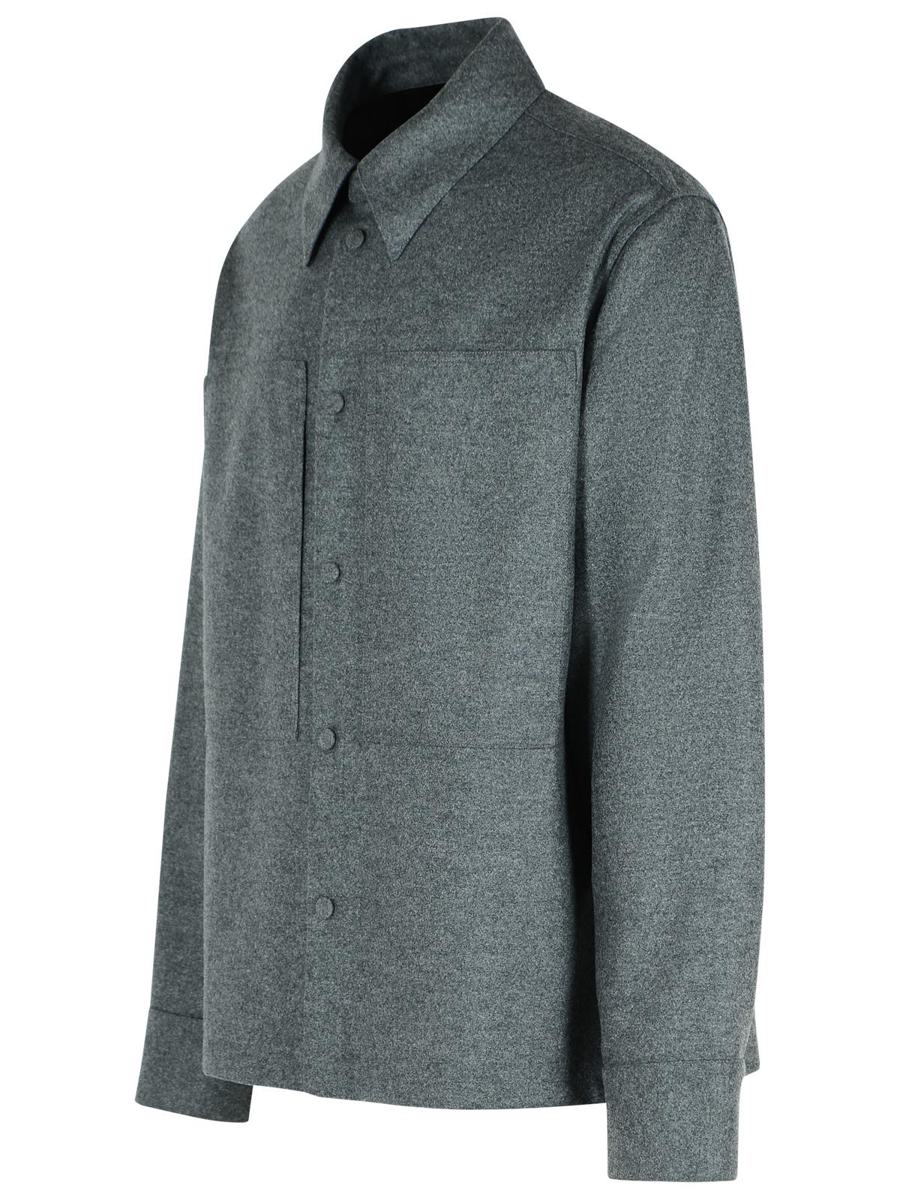 Jil Sander Grey Wool Shirt