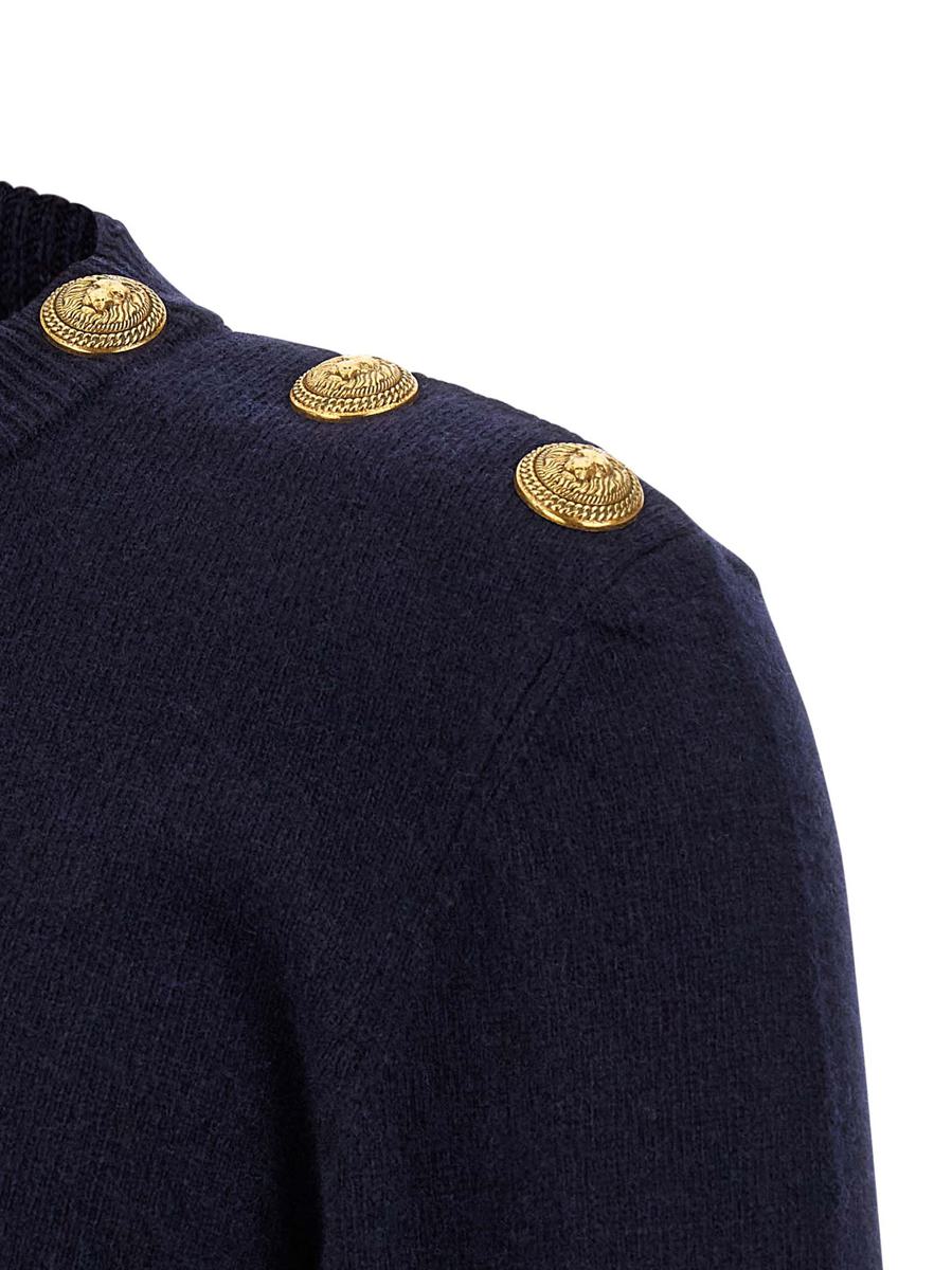 Balmain 'Leone Catena' Button Sweater