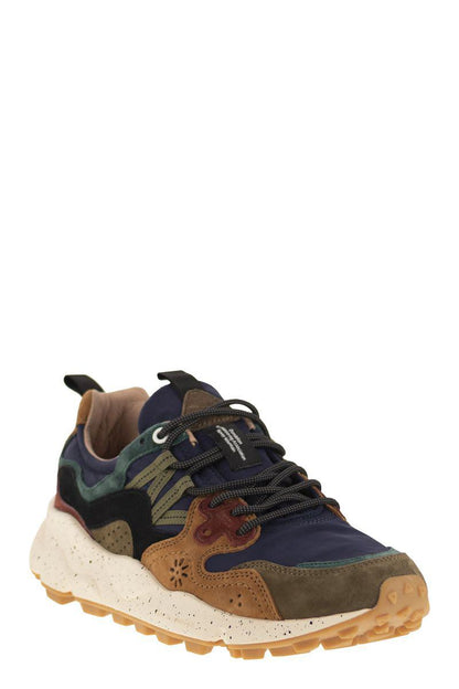 Flower Mountain Yamano 3 - Sneakers In Suede And Technical Fabric