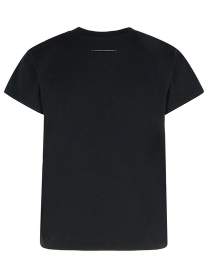 MM6 Maison Margiela Black Cotton T-Shirt