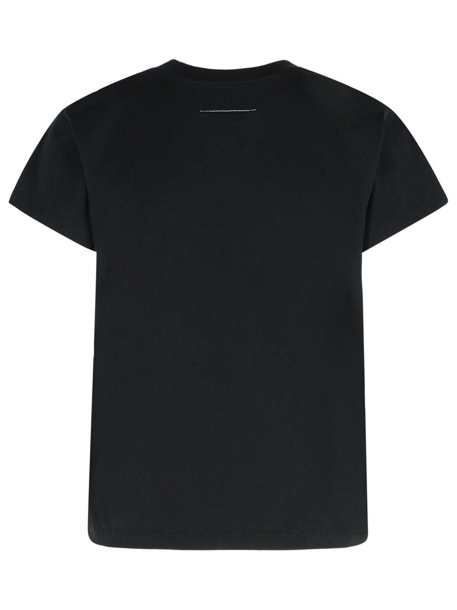 MM6 Maison Margiela Black Cotton T-Shirt