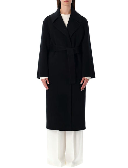 Alberta Ferretti Coat In Double-Face Wool