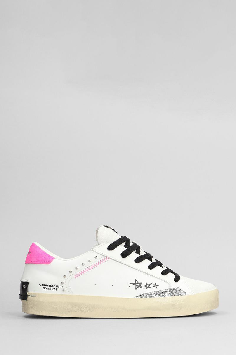 Crime London Distressed Sneakers