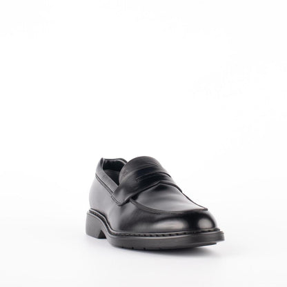 Hogan Black Leather Loafer