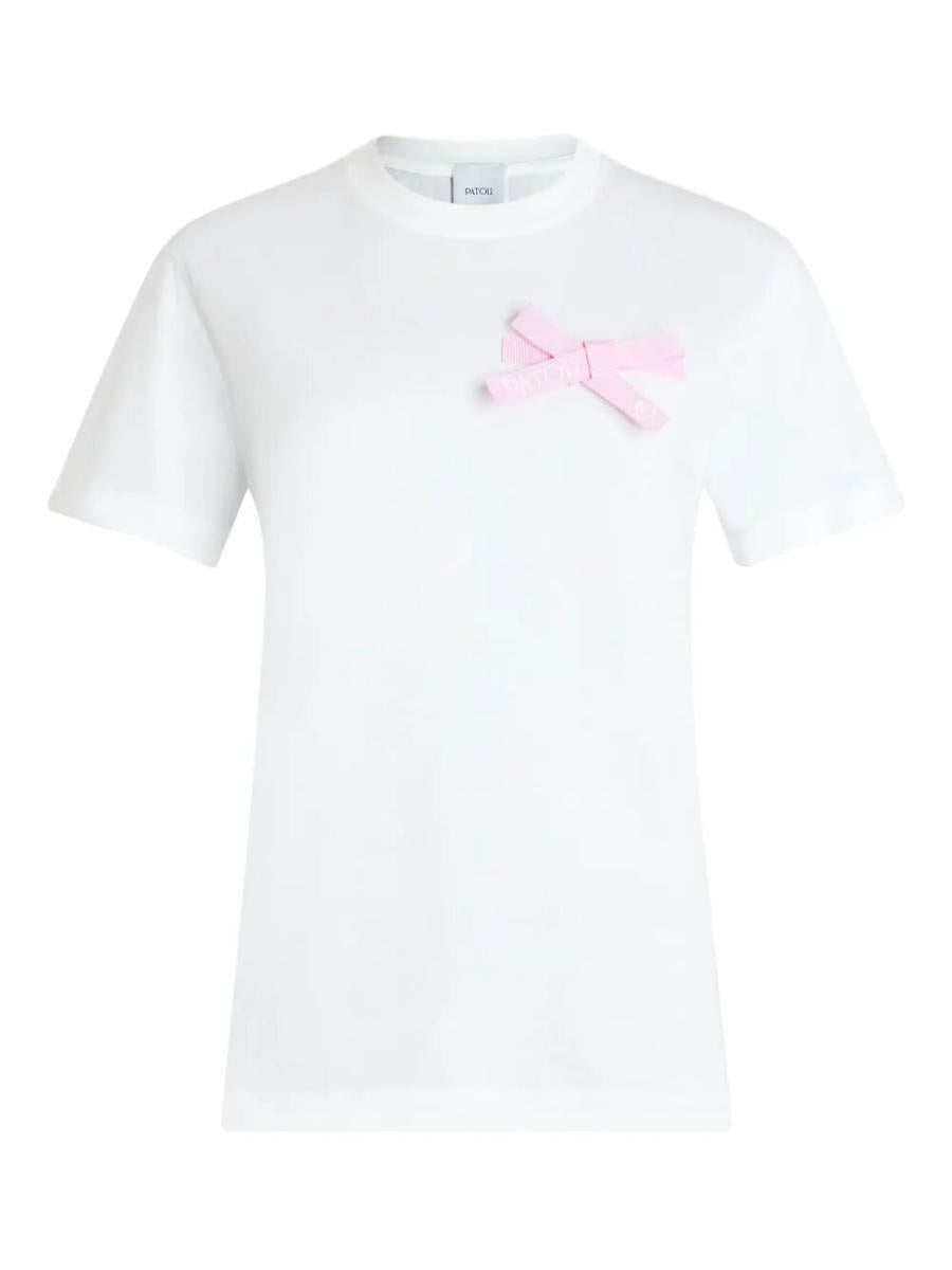 Patou Bow T-Shirt In Organic Cotton Clothing