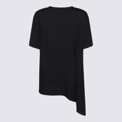 Fabiana Filippi Dark Blue Viscose T-Shirt
