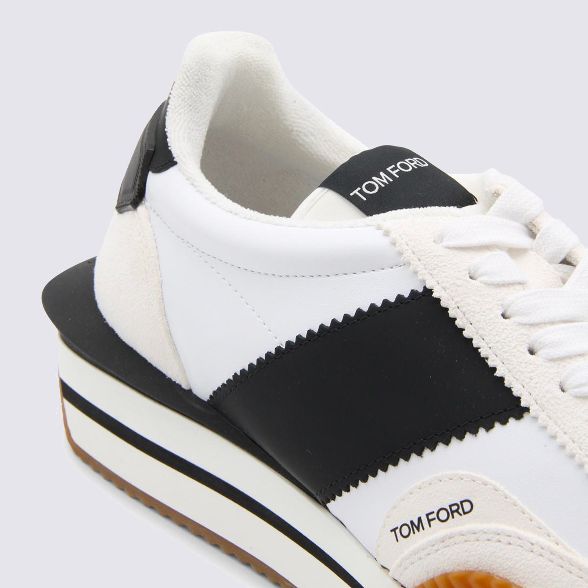 Tom Ford White Leather Sneakers