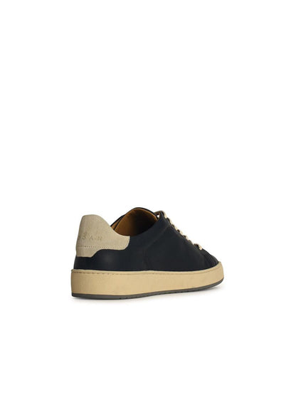 Hogan 'H672' Blue Leather Sneakers