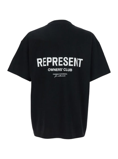 Black T-Shirt With Logo On The Front And Maxi Logo On The Back In Cotton Man