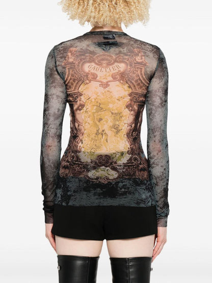 Jean Paul Gaultier The Khaki Médaillon Top