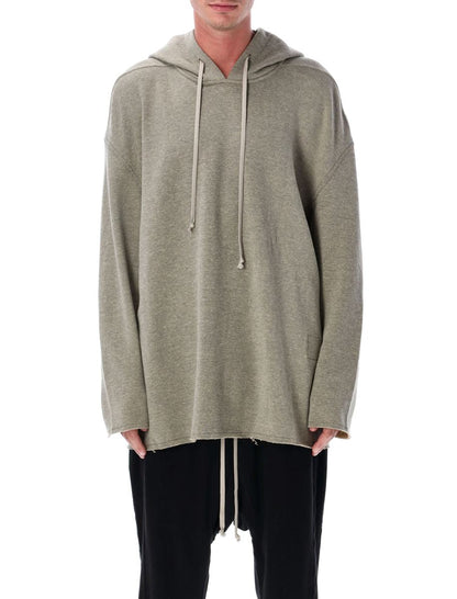 Rick Owens Drkshdw Grey Melange Peter Hoodie Sweatshirt