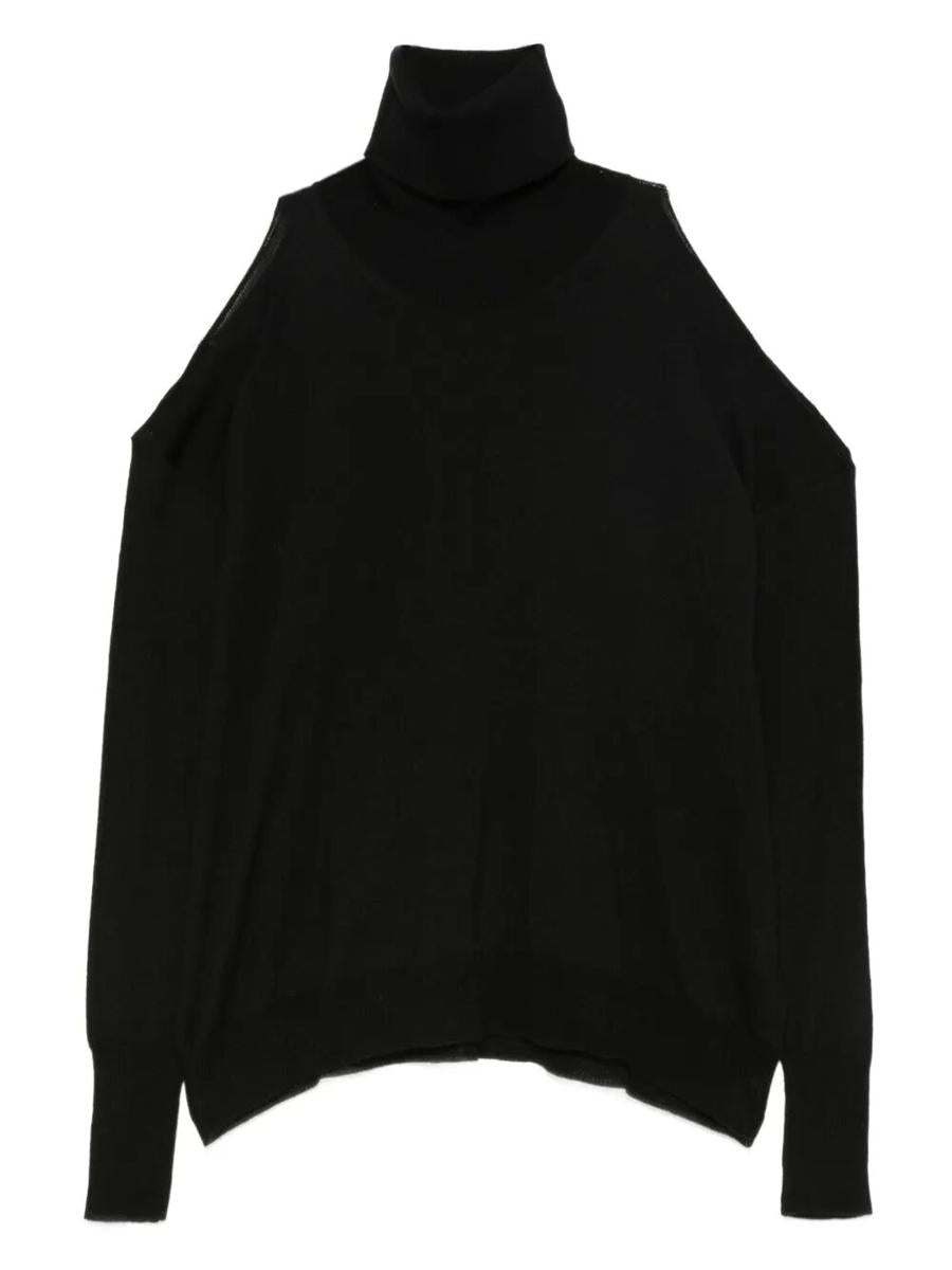 Roberto Collina Cut-Out Oversized Turtleneck Sweater Clothing