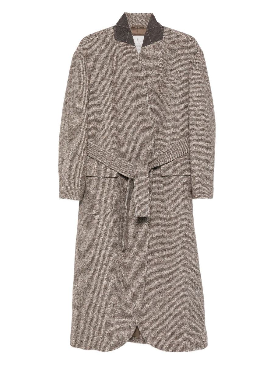 Brunello Cucinelli Wool Belted Coat