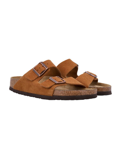 Birkenstock Suede Arizona Sandals Mink Brown