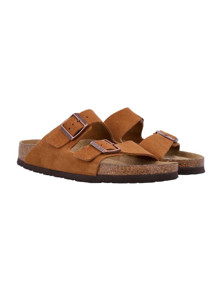 Birkenstock Suede Arizona Sandals Mink Brown