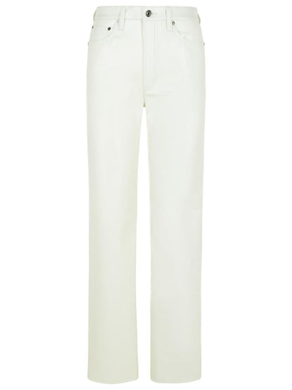 Agolde '90'S Pinch' White Recycled Leather Blend Jeans