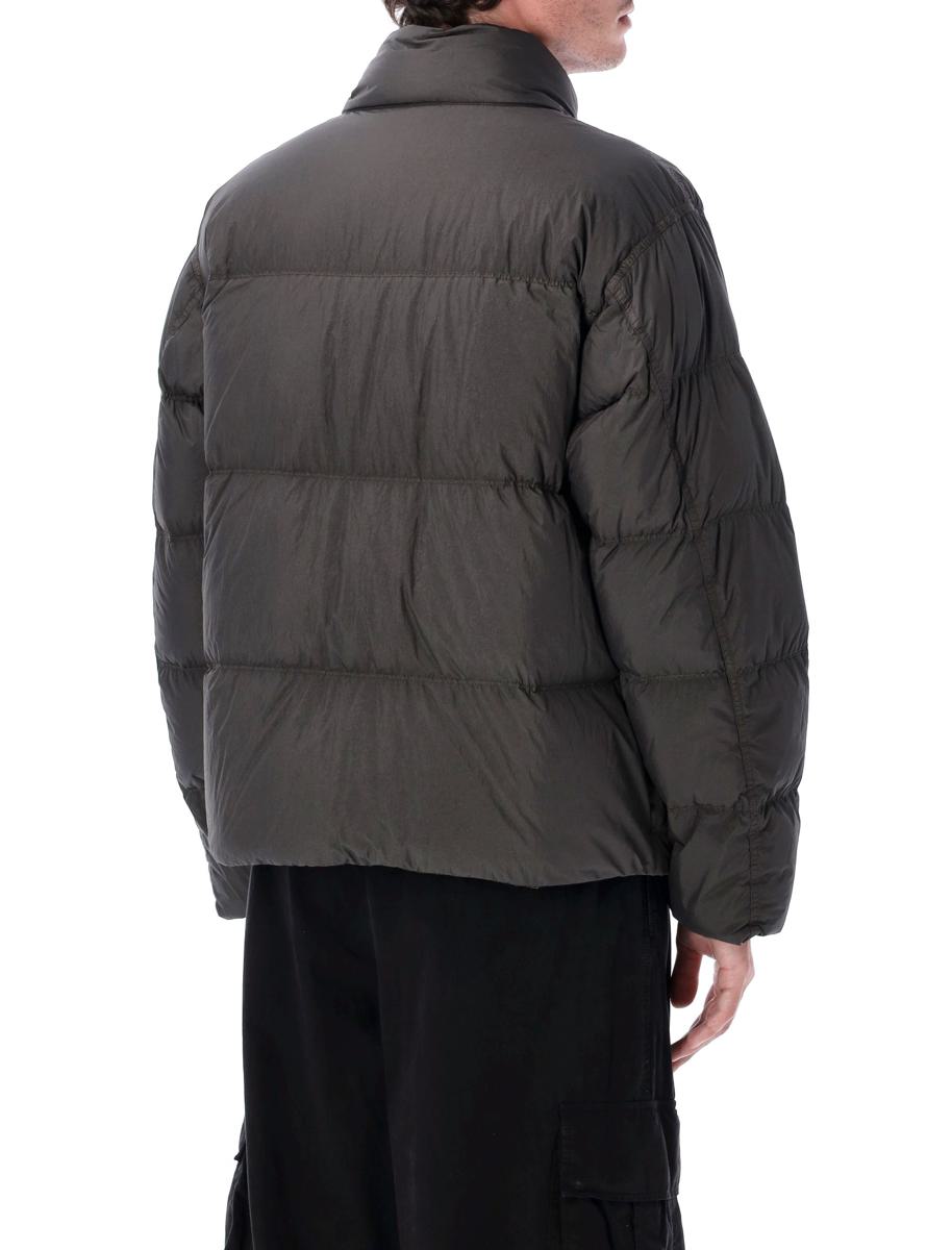 Stone Island Crinkle Effect Down Jacket