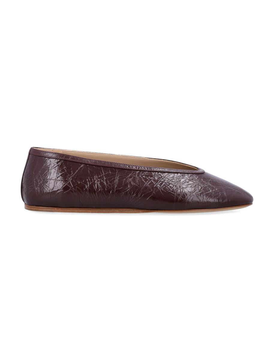 Le Monde Beryl Luna Slippers Auberigne Naplack Leather