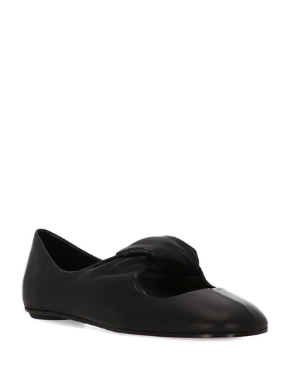 Alexander Mcqueen Twisted Detail Ballet Flats