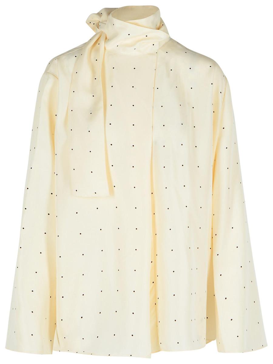 Róhe 'Pois' Cream Silk Shirt