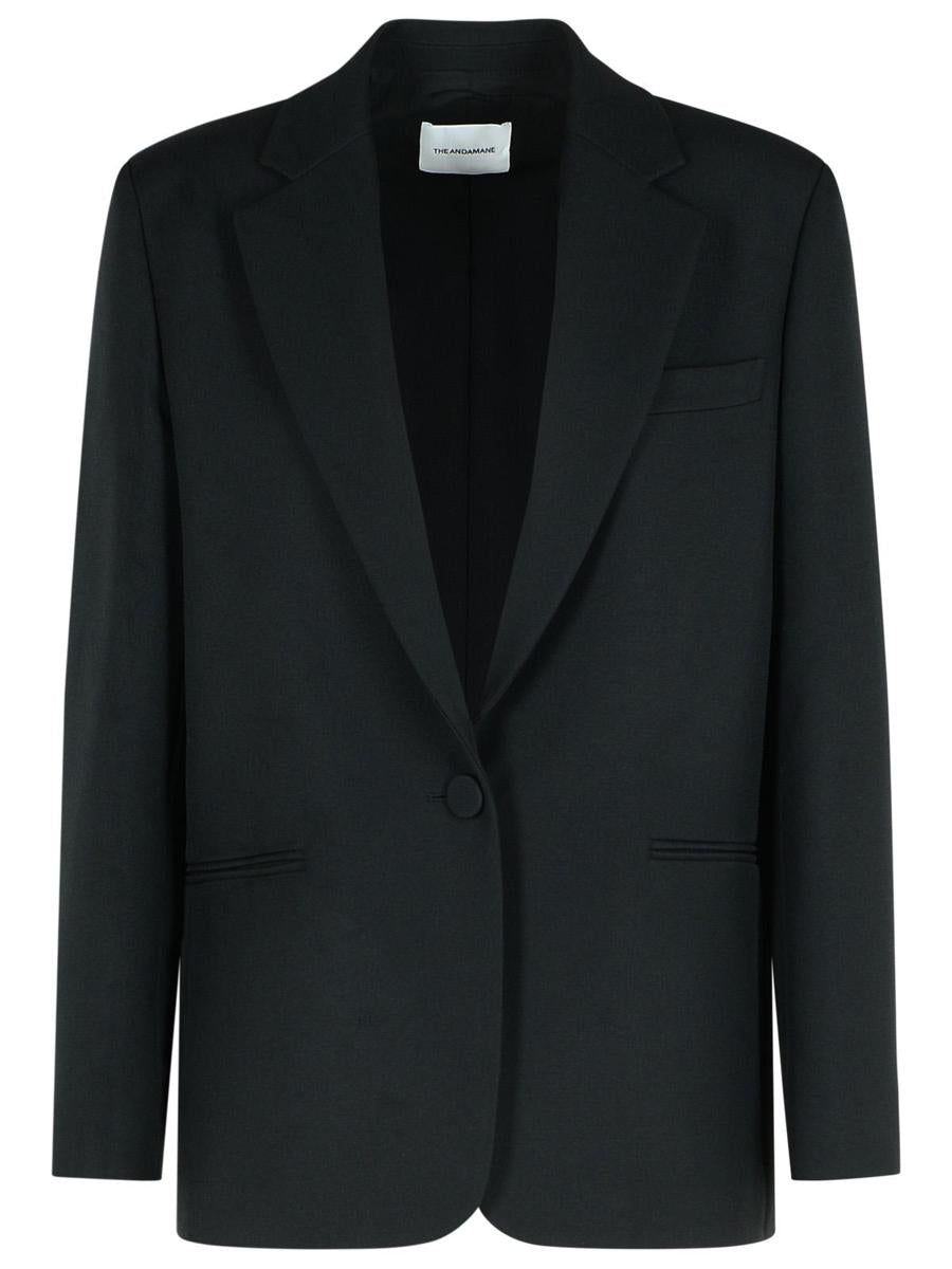 The Andamane 'Guia' Black Polyester Blazer