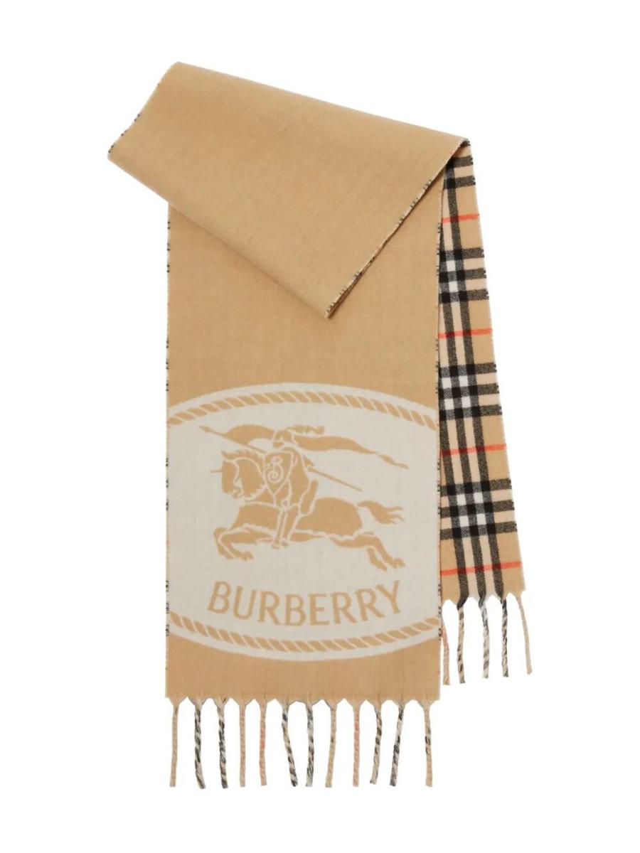 Burberry Reversible Knight Stamp Scarf Accessories