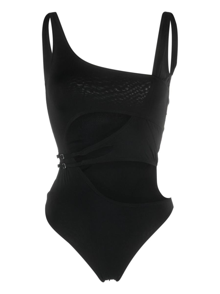 Off-White Cut-Out High-Cut Swimsuit