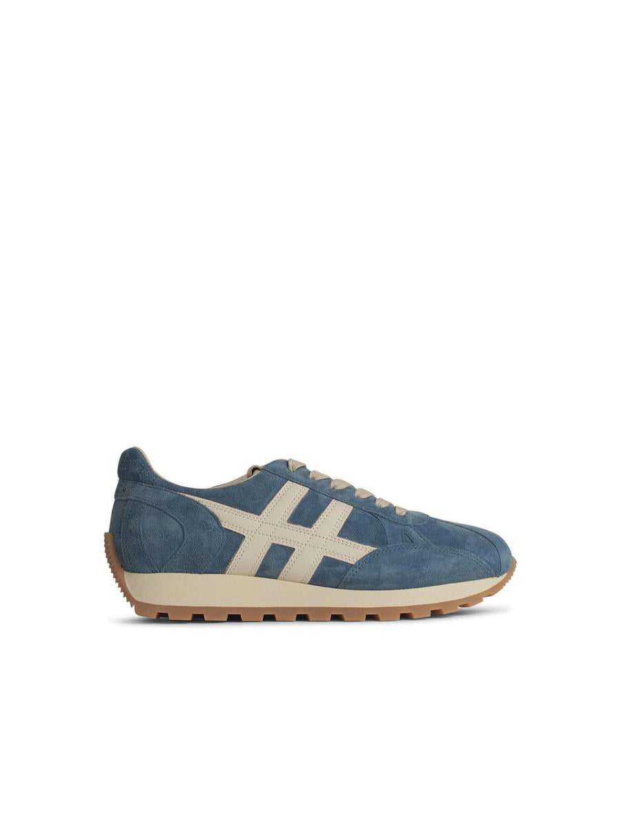 Hogan 'H673' Light Blue Leather Sneakers