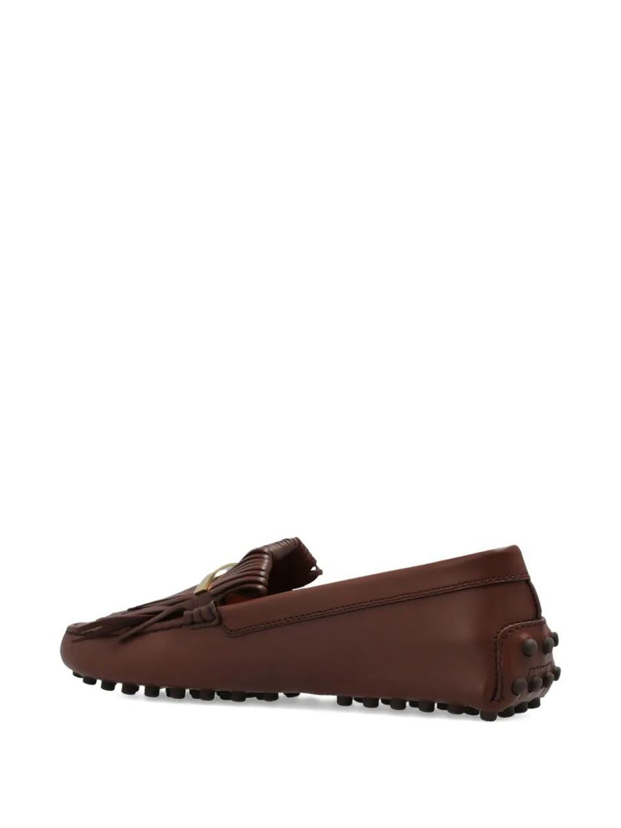 Tod'S Driver Sole Fringe Loafer Shoes
