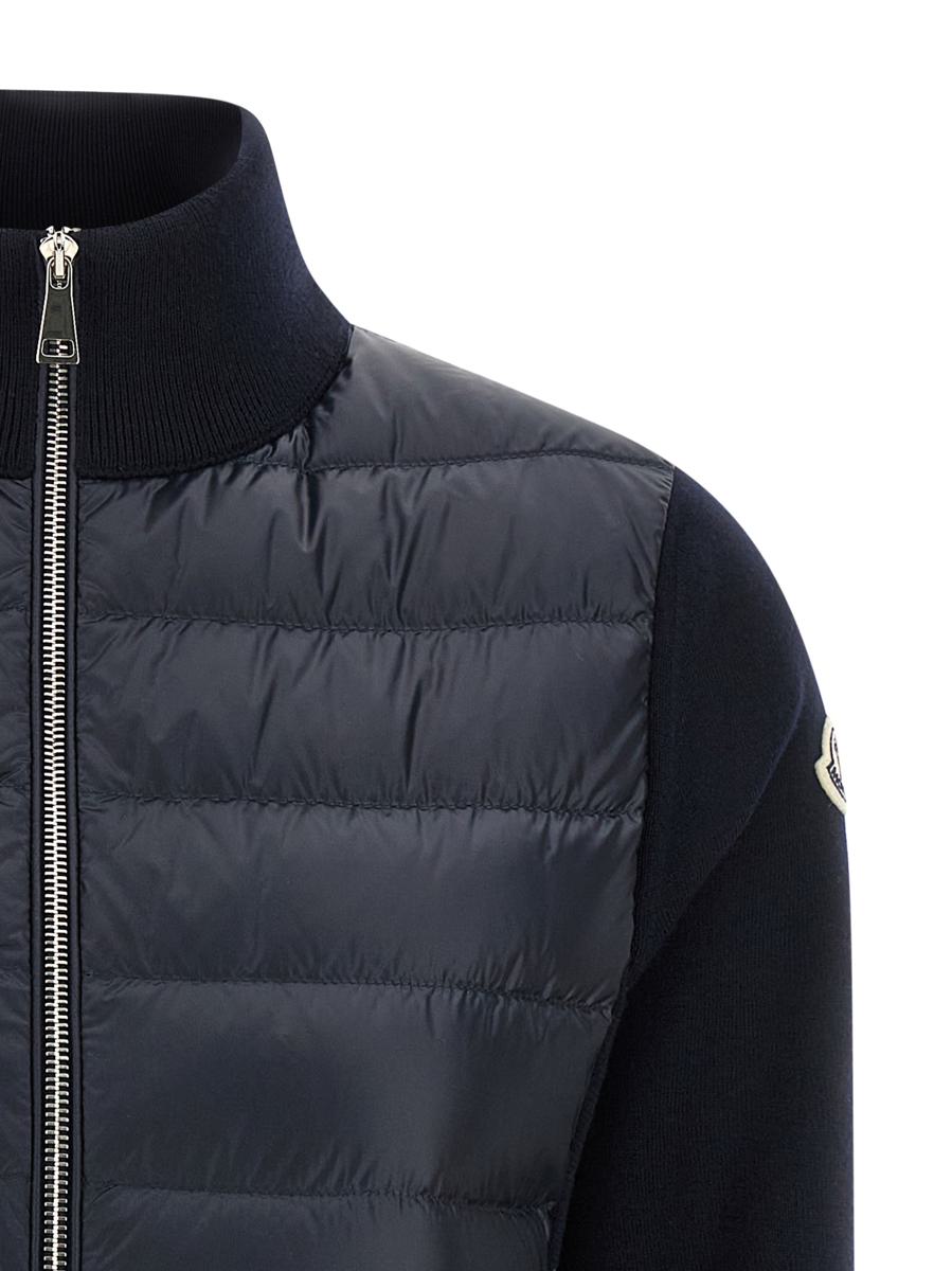 Moncler Two-Material Cardigan