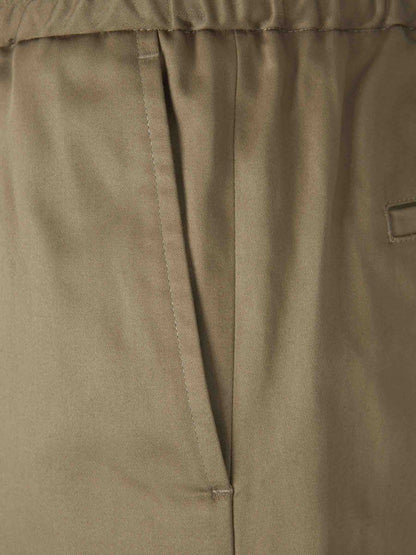 AMI Paris Cotton Satin Bermuda Shorts