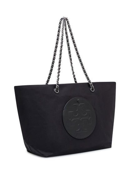 Tory Burch Tory Burch Black Shopper With Chain