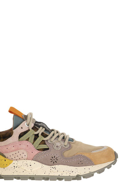 Flower Mountain Yamano 3 - Sneakers In Suede And Technical Fabric