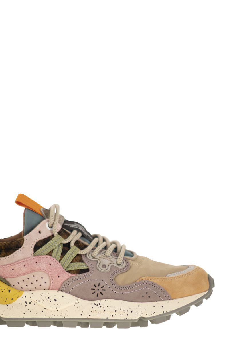 Flower Mountain Yamano 3 - Sneakers In Suede And Technical Fabric